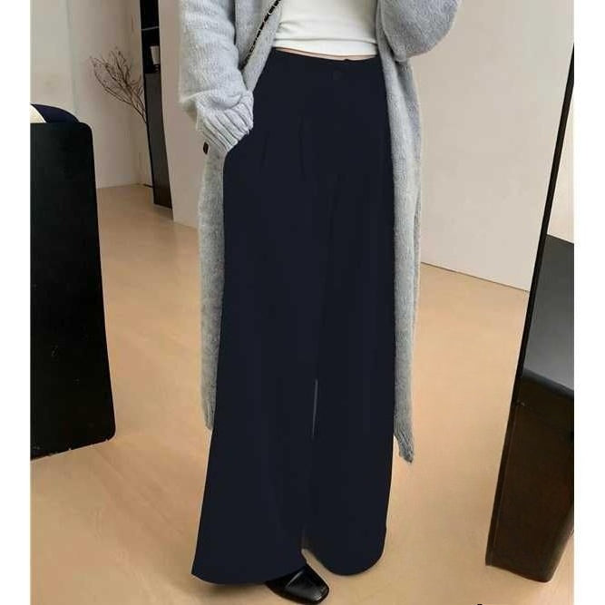 High Waist Straight Pants Wide Leg Pants