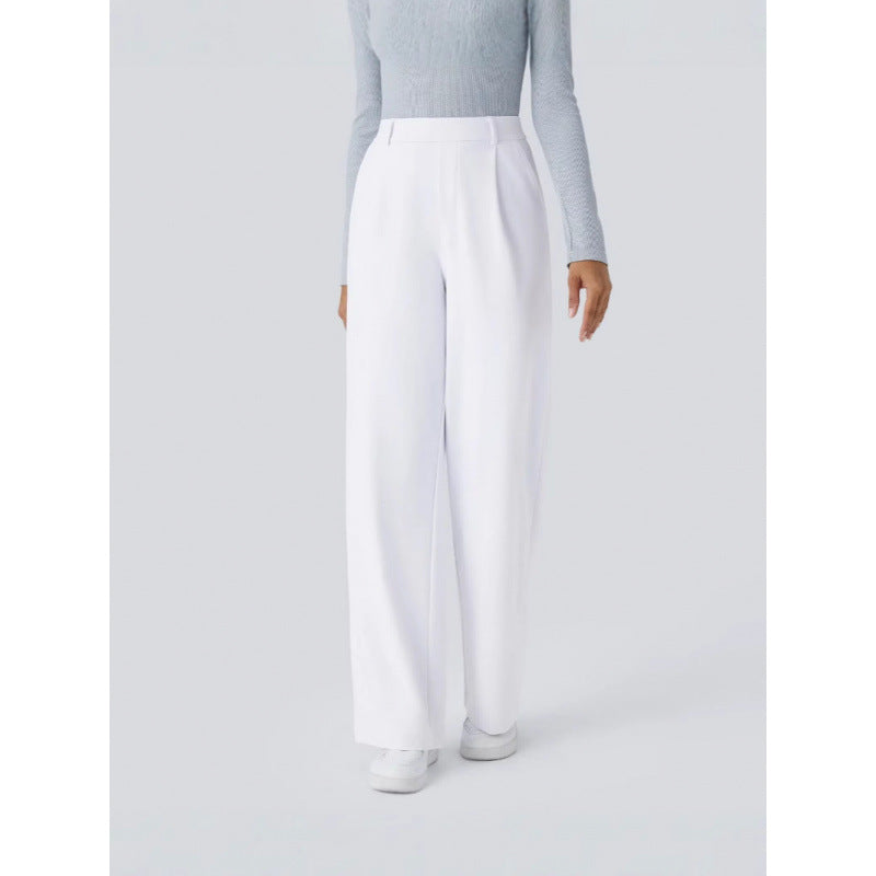 Outdoor sports loose high waist slim straight pants