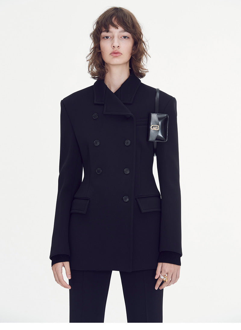 Slim-fit double-breasted top