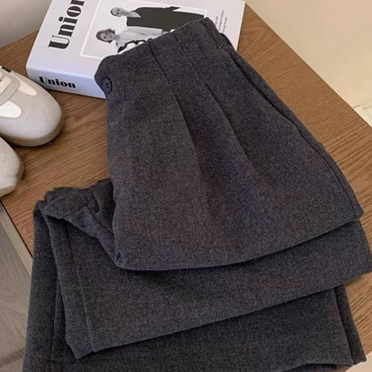 High Waist Straight Pants Wide Leg Pants