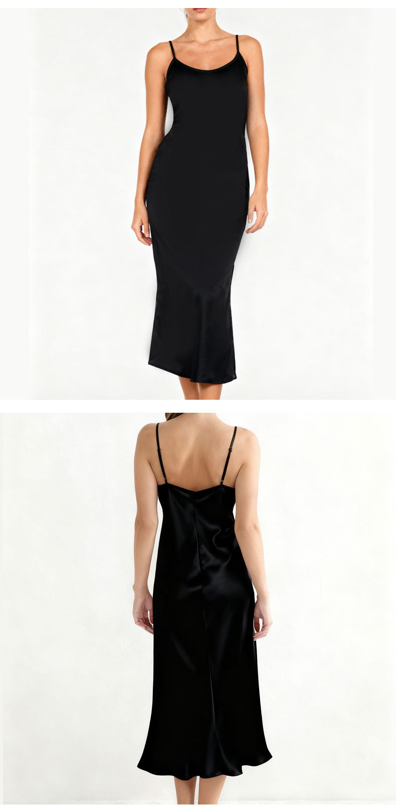 V-neck suspender backless slim dress