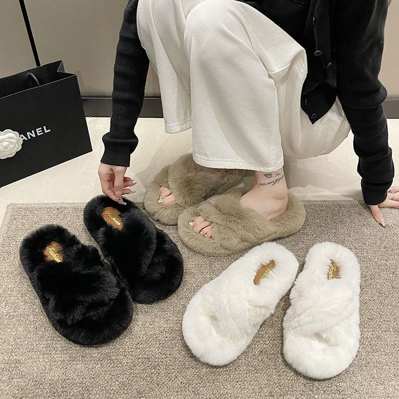 Home indoor cotton slippers