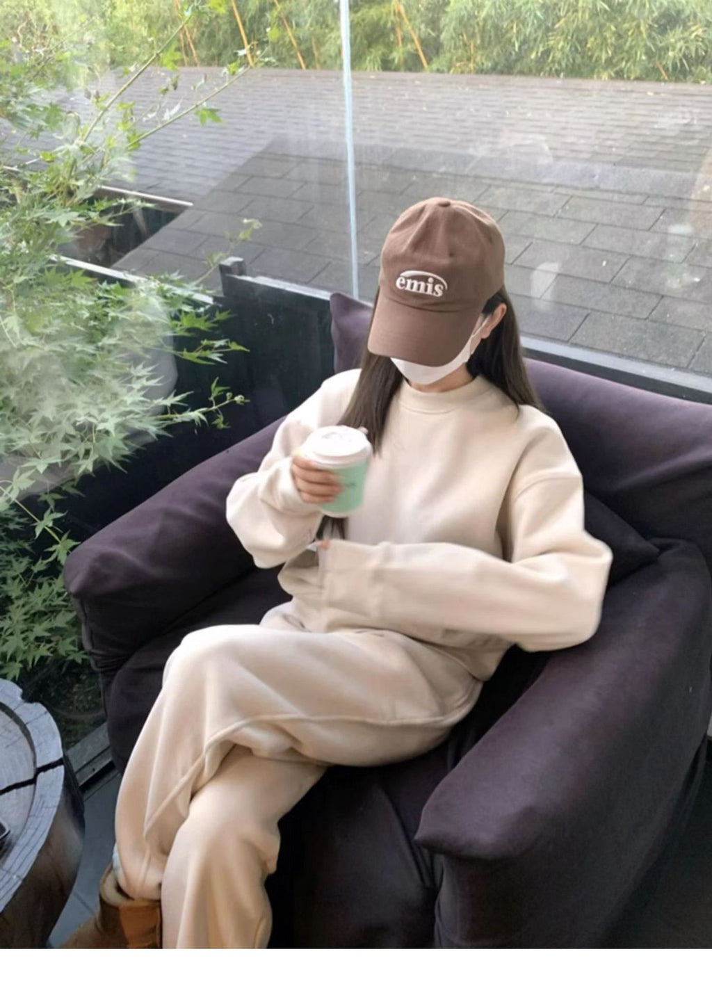 Casual sports sweater set