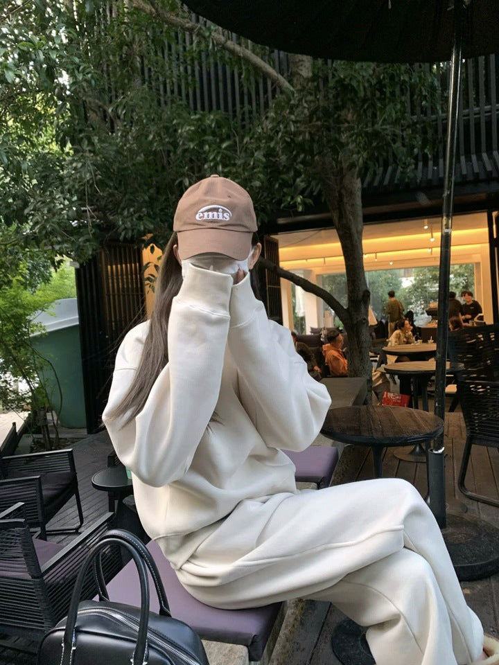 Casual sports sweater set