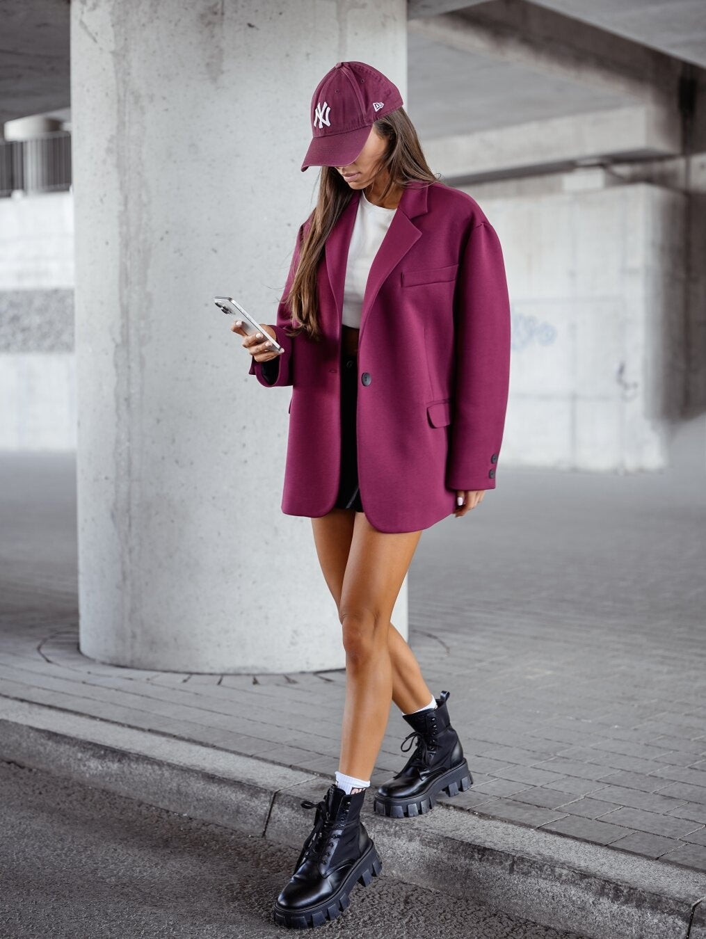 Long Sleeve Suit Collar Single Breasted