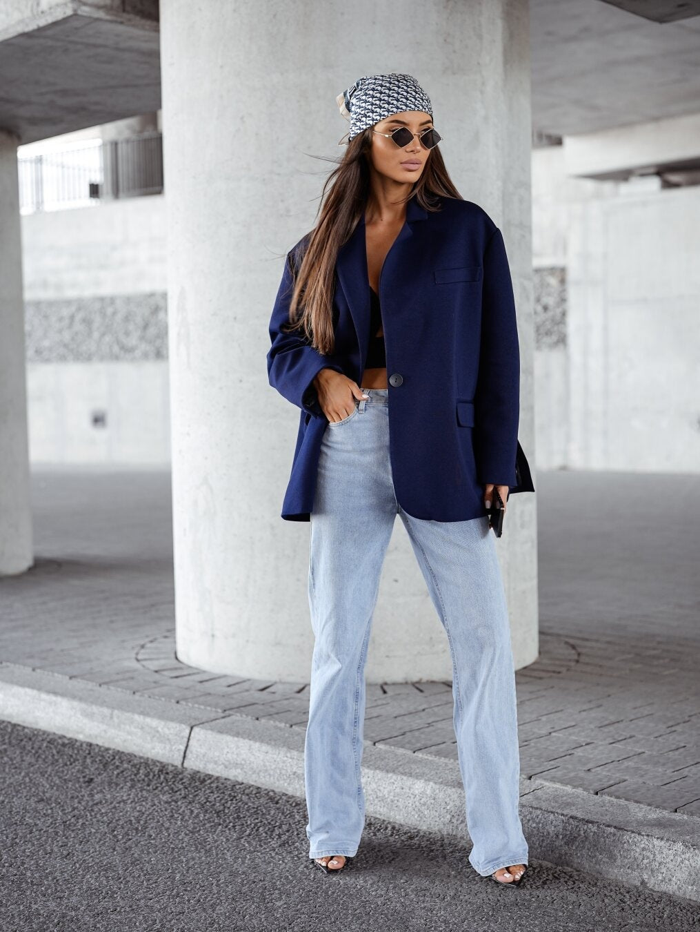 Long Sleeve Suit Collar Single Breasted