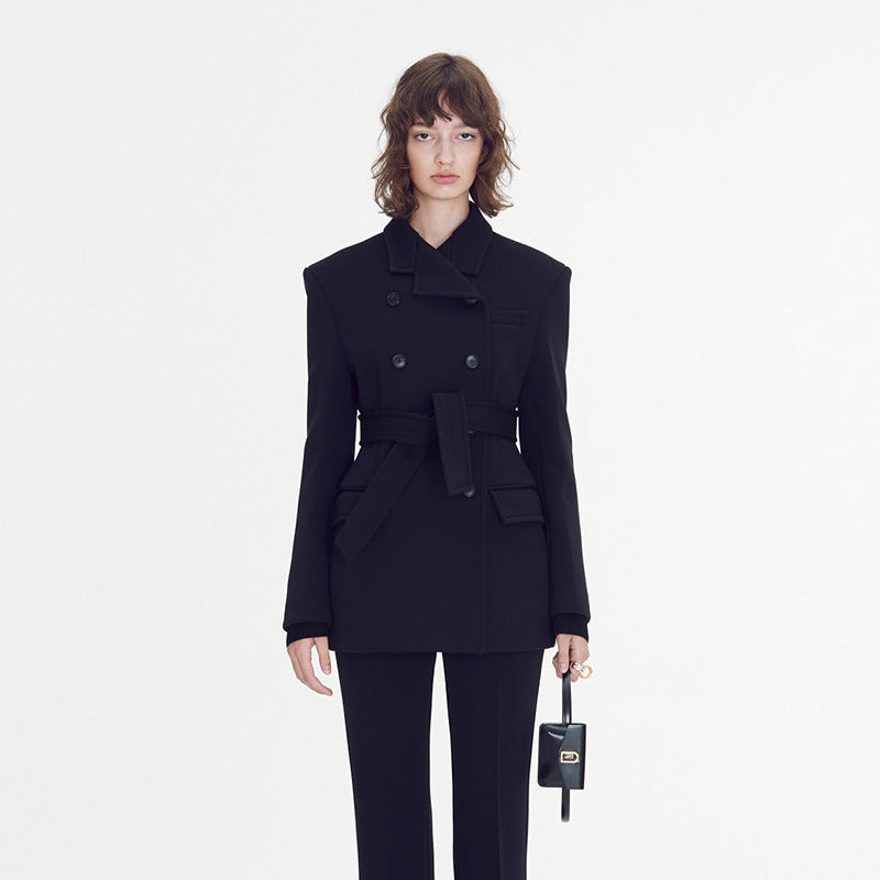 Slim-fit double-breasted top