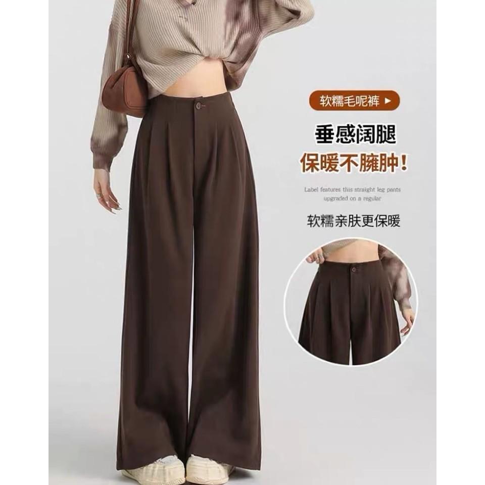High Waist Straight Pants Wide Leg Pants