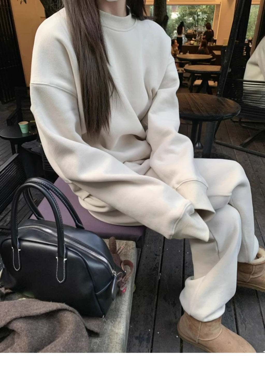 Casual sports sweater set