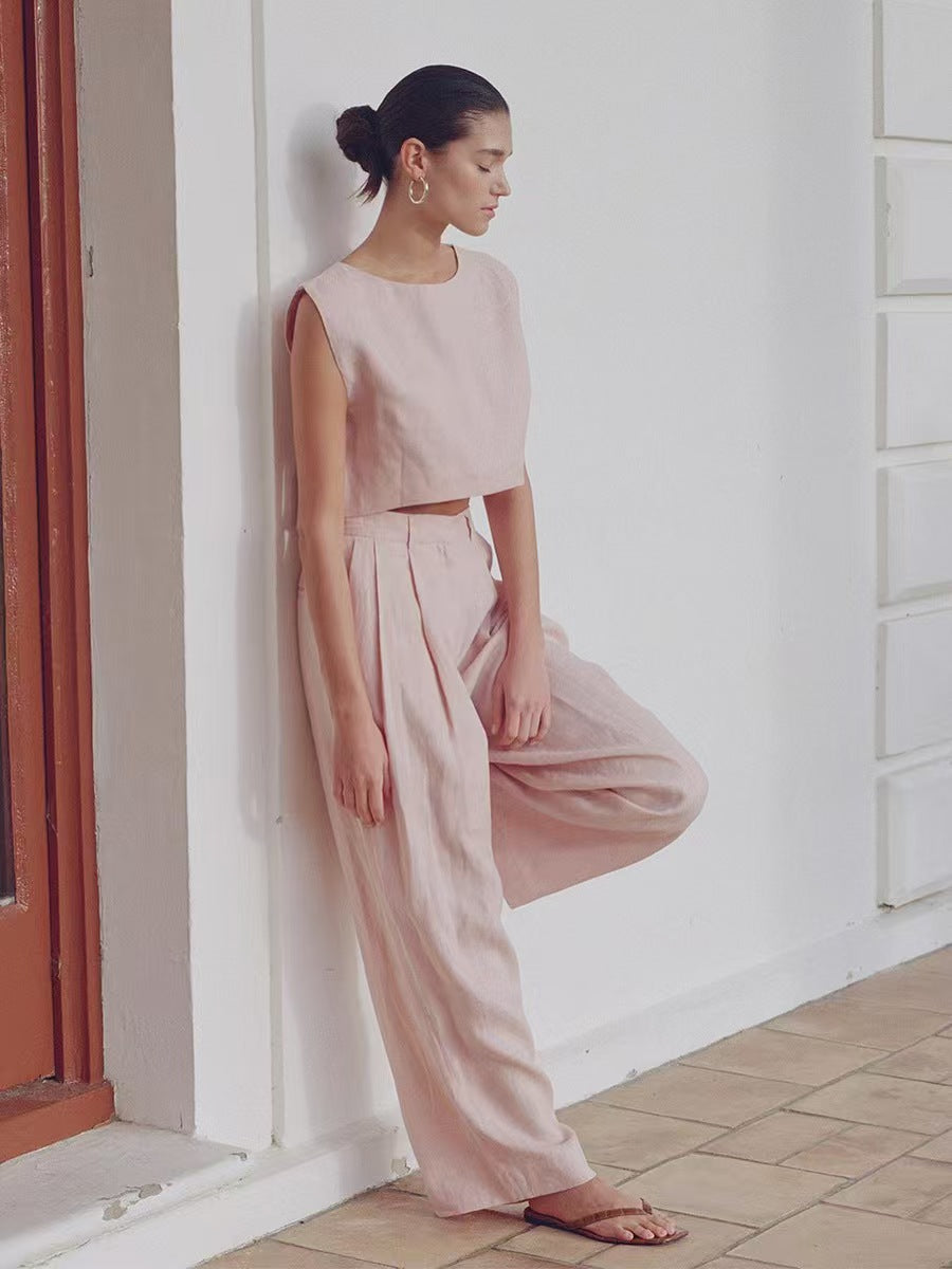 Wide leg trousers