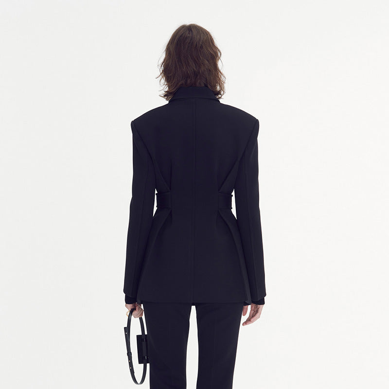 Slim-fit double-breasted top