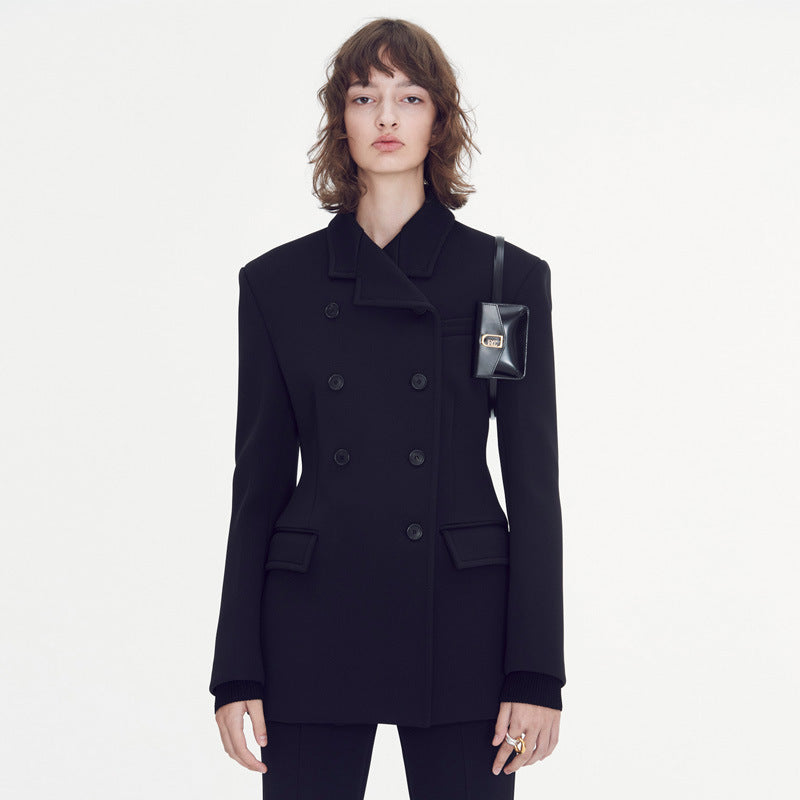 Slim-fit double-breasted top