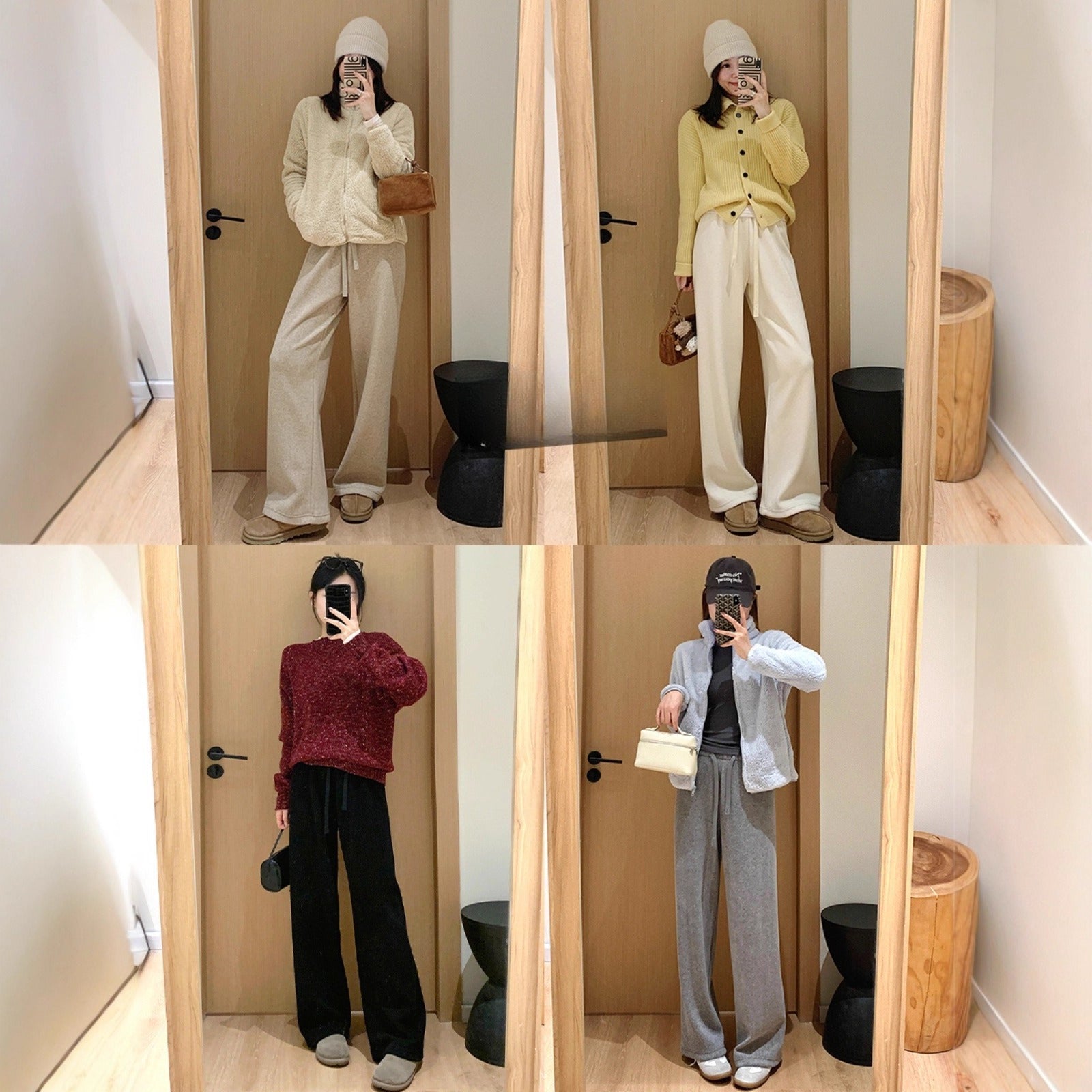 One-piece straight sweatpants